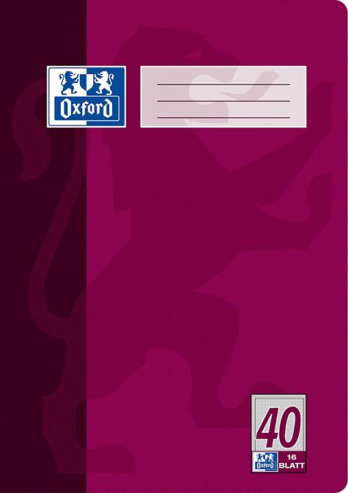 Immagine prodotto Oxford Schulheft, A4, Lineatur 40 (A4, Quadretti, Copertina morbida)