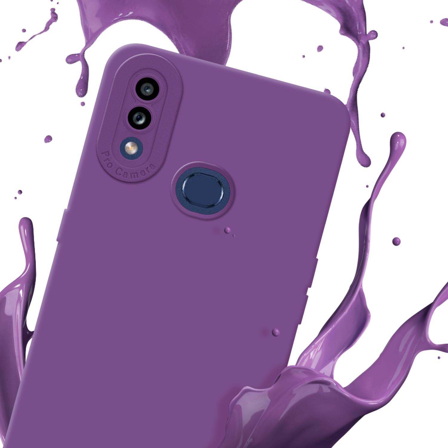 Thumbnail - Cadorabo Hülle für Samsung Galaxy A10s / M01s im TPU Fluid LM162 Style (Samsung Galaxy A10s), Smartphone Hülle, Violett