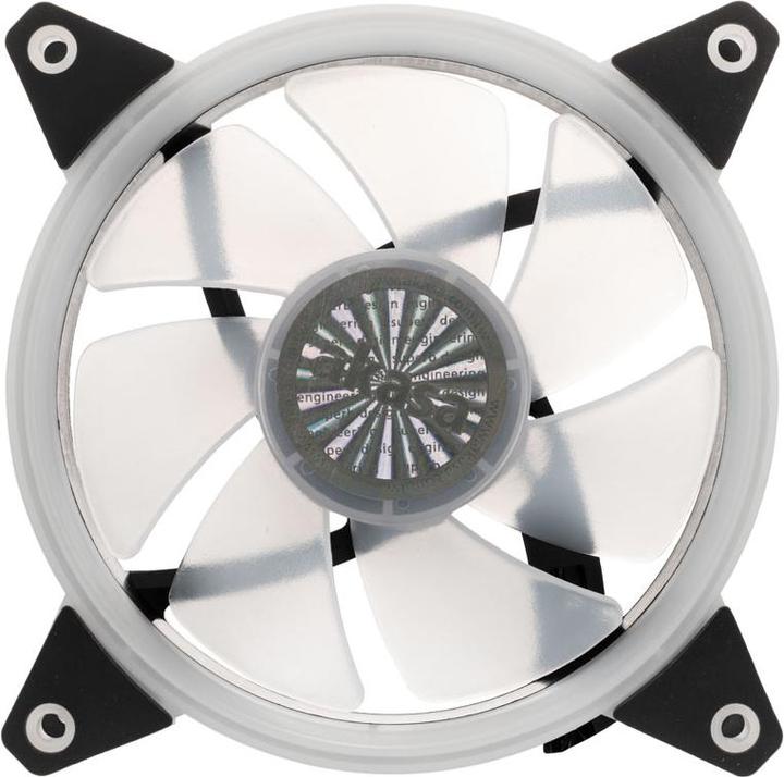 Actual product image Akasa Vegas AR7 ARGB Fan Triple Kit (120 mm, 3 x)