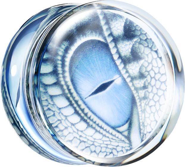 Produktbild Star Piercing Flared Plug transparent Drachenauge (ohne Messing, Kunststoff)