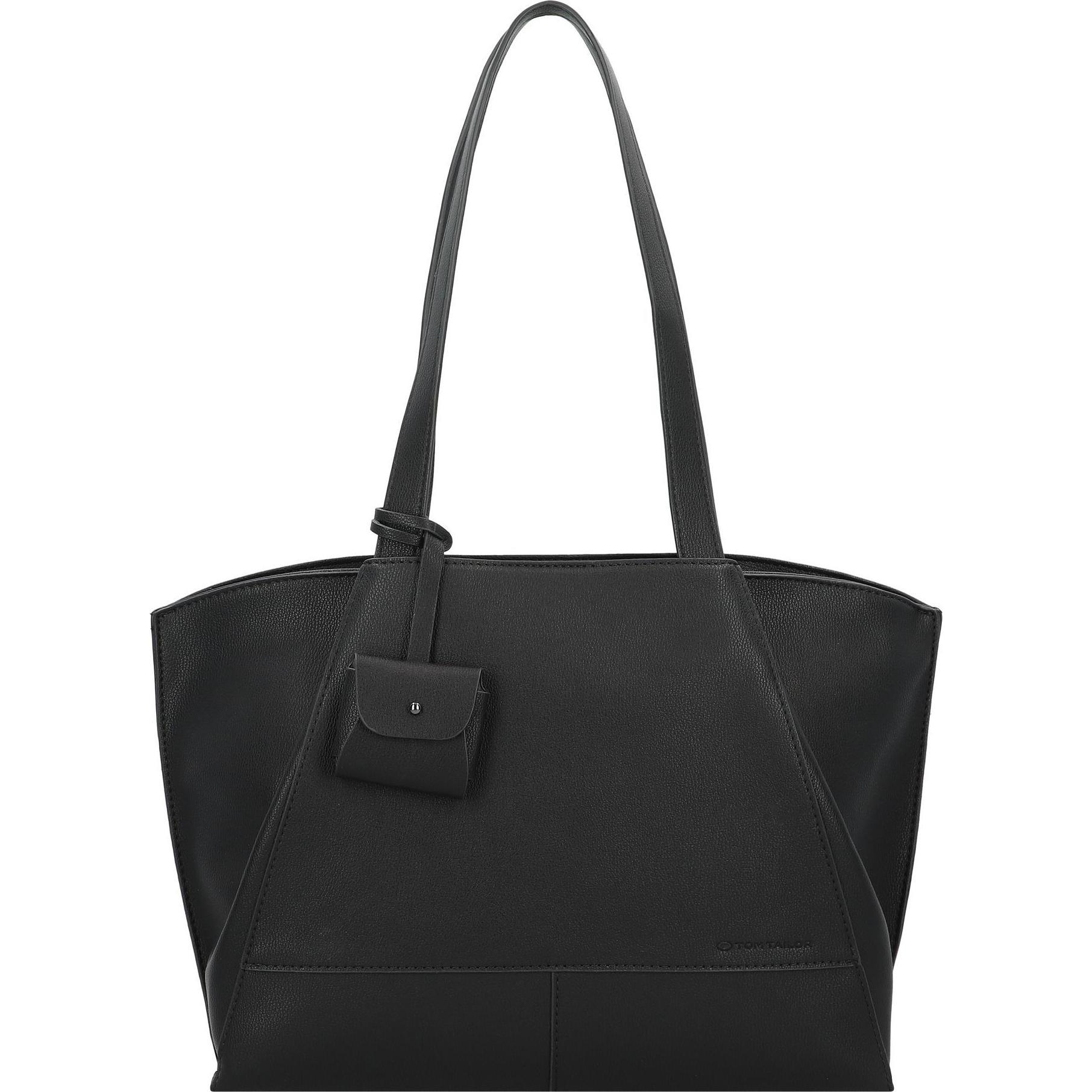 Tom Tailor, Tasche, Adrienn Shopper Tasche L 40 cm, Schwarz, (10 l)