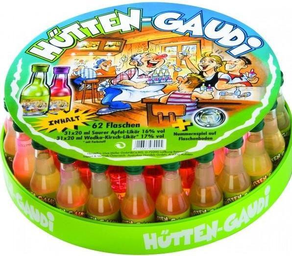 GaudiMax Chalets - Gaudi Sommer / JODEL Mix Tablar (Tablette verte) 62 x 2 cl 16/17 %.