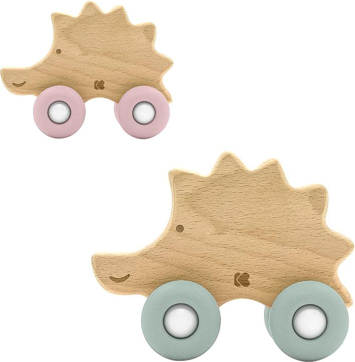 Actual product image Kikkaboo Wooden toy teething ring hedgehog (12 Months)