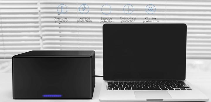 Immagine prodotto Renkforce RF-6647854 8.9 cm (3.5 Zoll) Festplattengehäuse 8 Bay 3.5 Zoll USB-A (