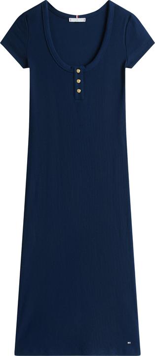 Image du produit Tommy Hilfiger Robe Bodycon Cintrée Henley Or (S)