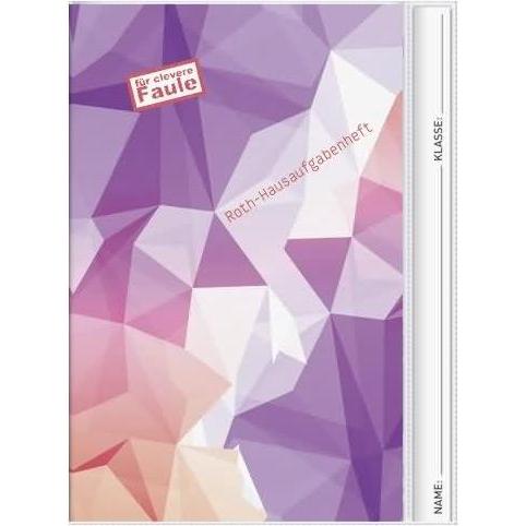 Brunnen, Heft + Block, Aufgabenheft Für clevere Faule A5 90 g/qm 48 Blatt Trendmotive Girls (A5, Speziallineatur, Harter...