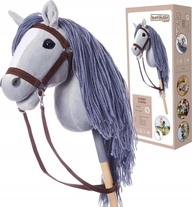 Actual product image No Name HOPPIHORSE A3 hobbyhorse grey