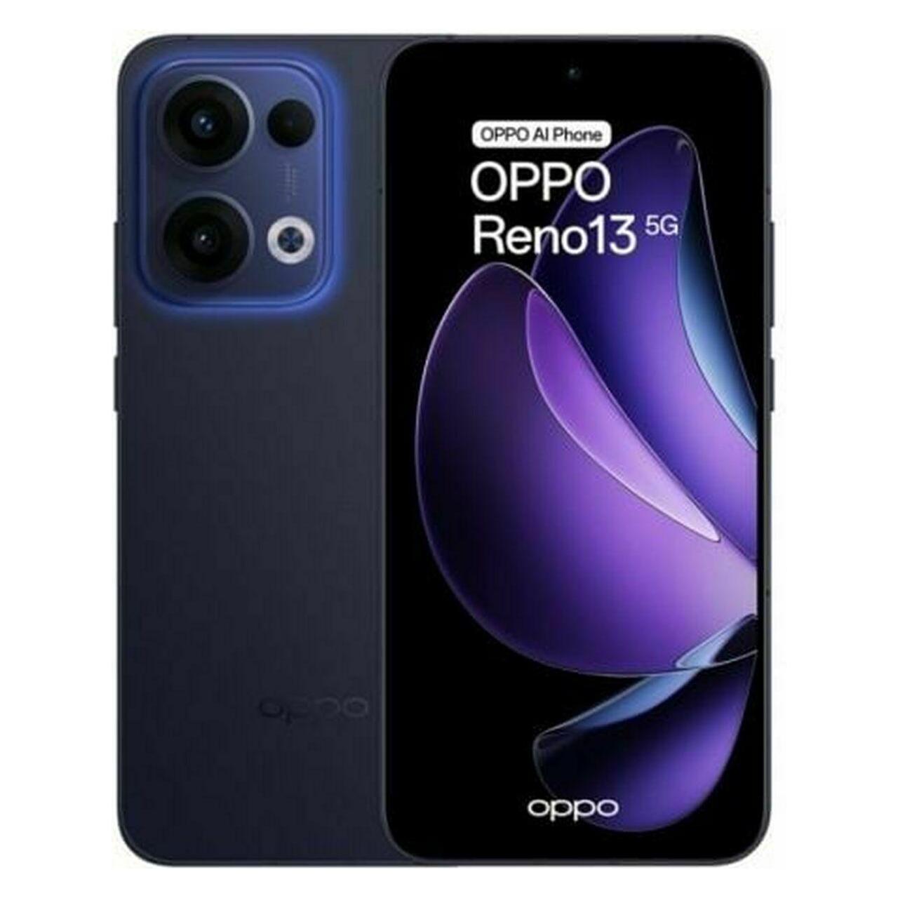 OPPO Reno 13 (256 GB, Luminous Blue, 6.59", Dual SIM, 5G), Smartphone, Blau