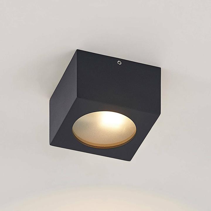 Actual product image Arcchio Nieva downlight, G9, angular, black (G9)