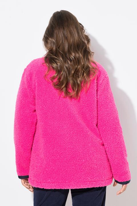Image du produit Laurasøn Veste en polaire bouclée, col montant et manches longues (40)