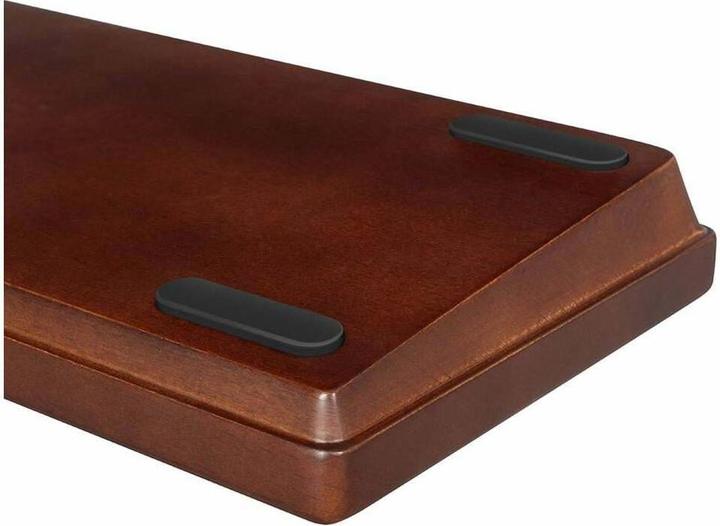 Actual product image Sharkoon SKILLER SGK50 S2 Wood PBT (holz/schwarz, DE-Layout, Gateron G Pro 3.0 Yellow) (DE, Cable)