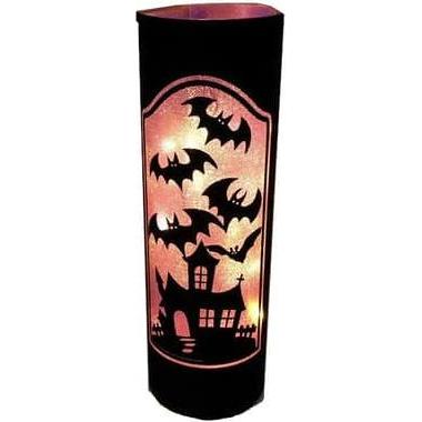 MICA Living Zylinder Spukhaus - mit LED - ca. 8 x 20 cm