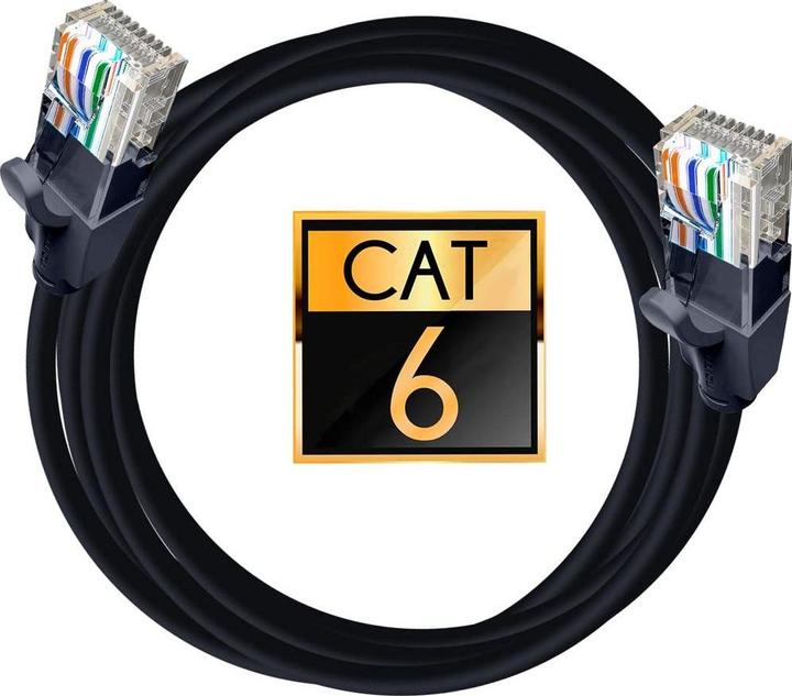 Actual product image Vention Cat.6 UTP Patch Cable, black, 5m (CAT6, 5 m)