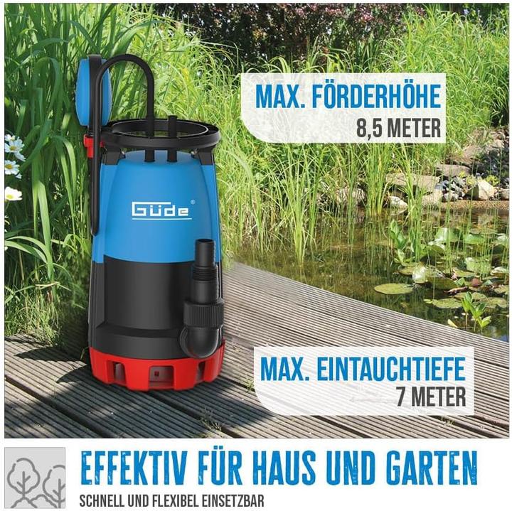Image du produit Güde Pompe submersible combinée GS751 (Pompe à eau claire, Pompe des égouts)