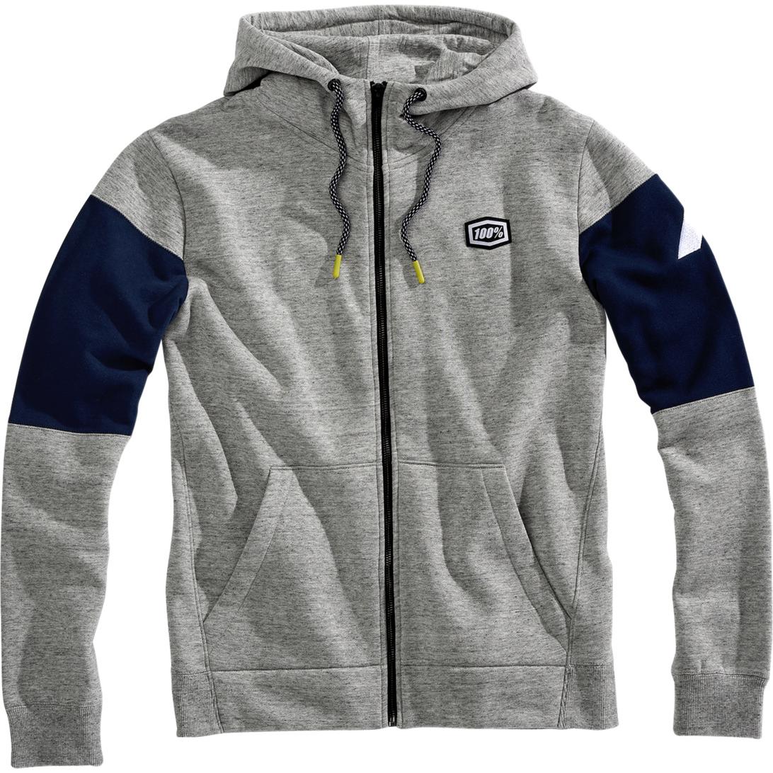 100%, Herren, Pullover, Emissary Zip, Grau, (L)
