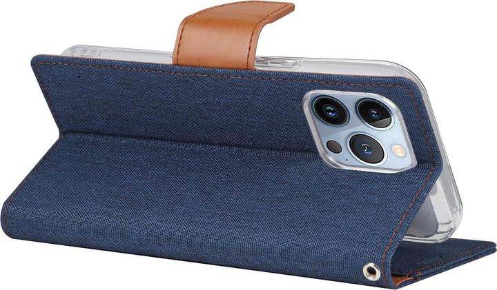 Actual product image iPhone 14 Pro Max - Canvas Fabric Case blue (Apple iPhone 14 Pro Max)