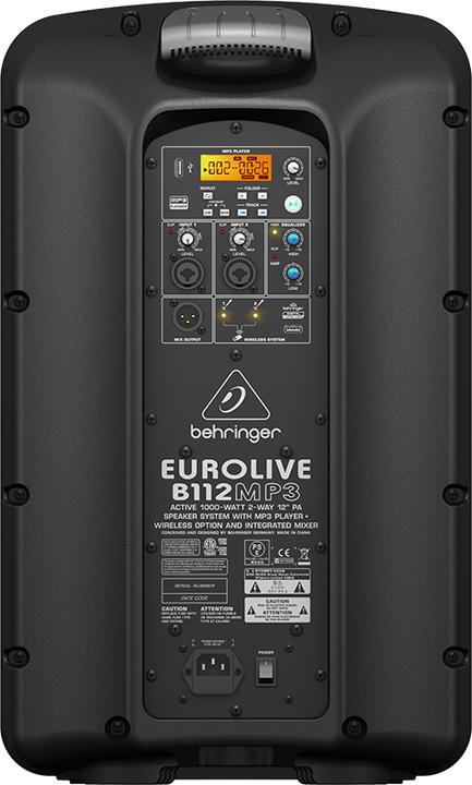 Produktbild Behringer Eurolive B112MP3 (Aktiv, 1x 1000 W)
