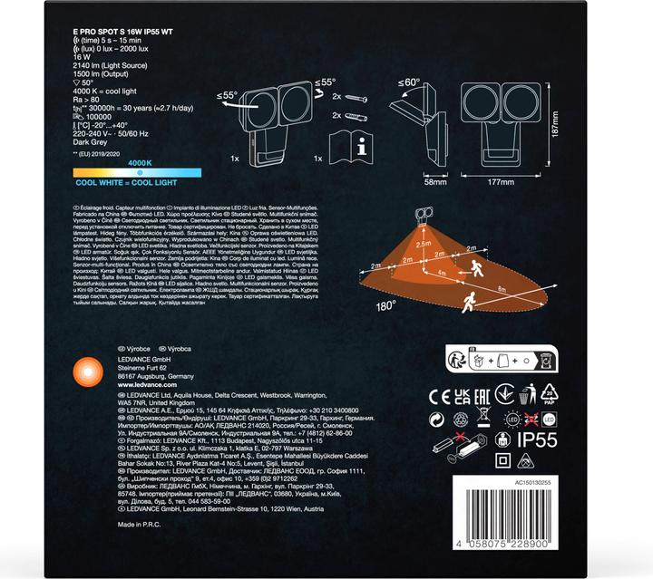 Produktbild Ledvance Endura Pro Spot Sensor (1500 lm, IP55)