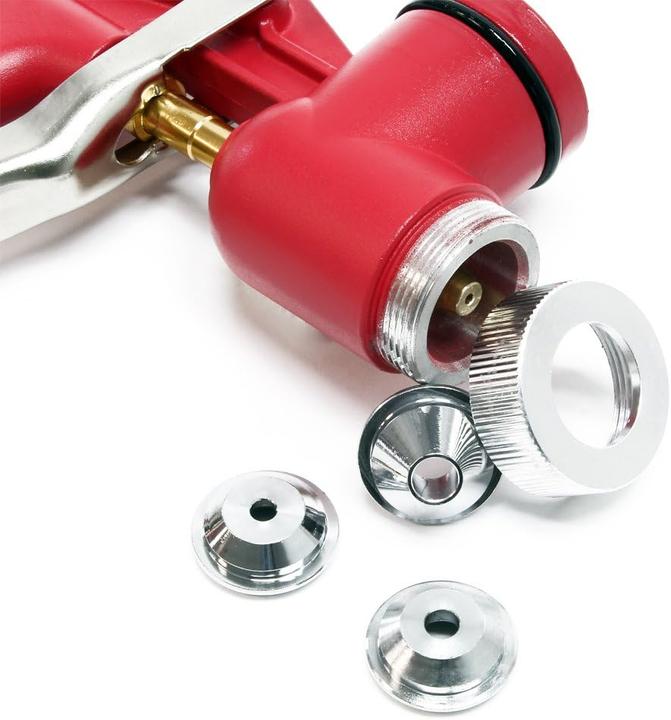 Produktbild Wiltec Trichterpistole 6L 3 Düsen Druckluft Spritzpistole Sprühpistole Verputzen