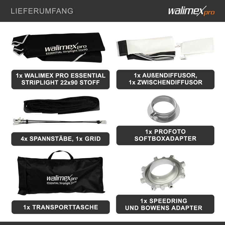 Produktbild Walimex pro Essential Striplight 22x90 Profoto (Softbox)