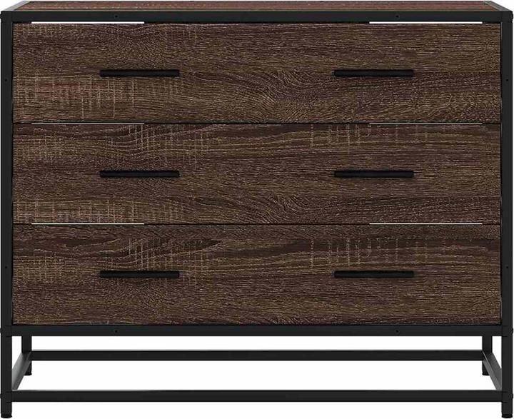 Actual product image vidaXL Brown oak-look drawer unit 70x41x56 cm Wood-based material