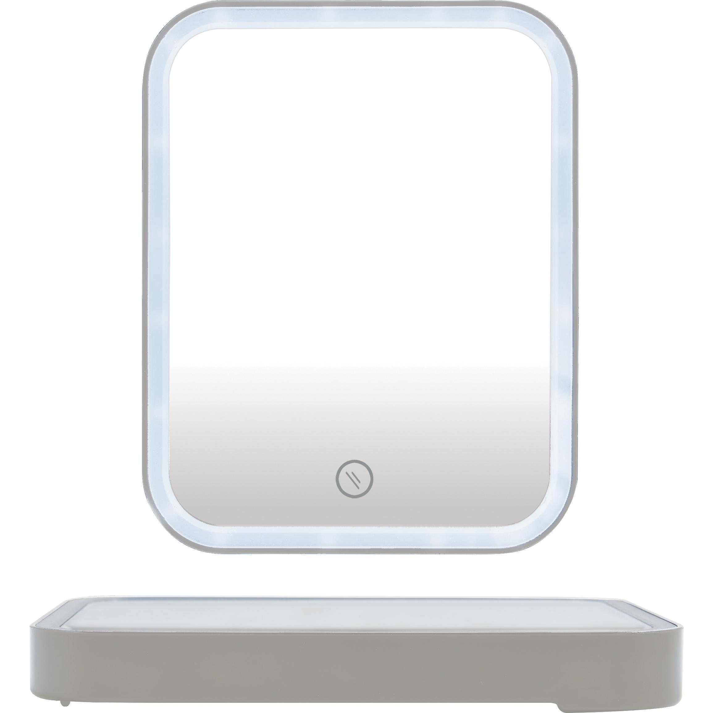 MSV, Specchio cosmetico, Miroir (15 x 2,5 x 20 cm)