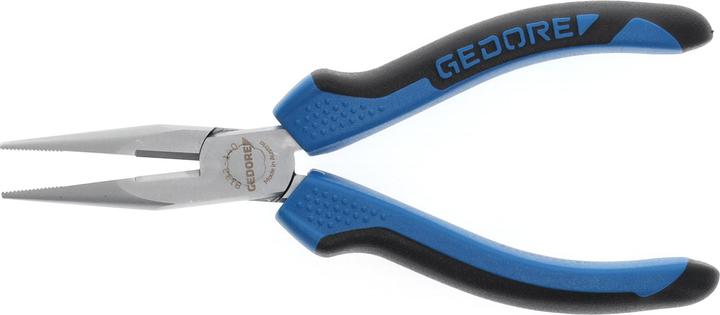 Actual product image Gedore 8132-140 JC Flat Round Nose Pliers 140 mm 2K-Handle (140 mm)