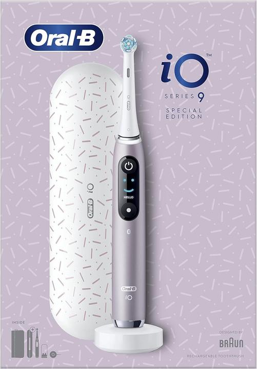 Actual product image Braun Electric Toothbrush with App Connectivity, Magnetic Charging Travel Case, and Makeup Bag