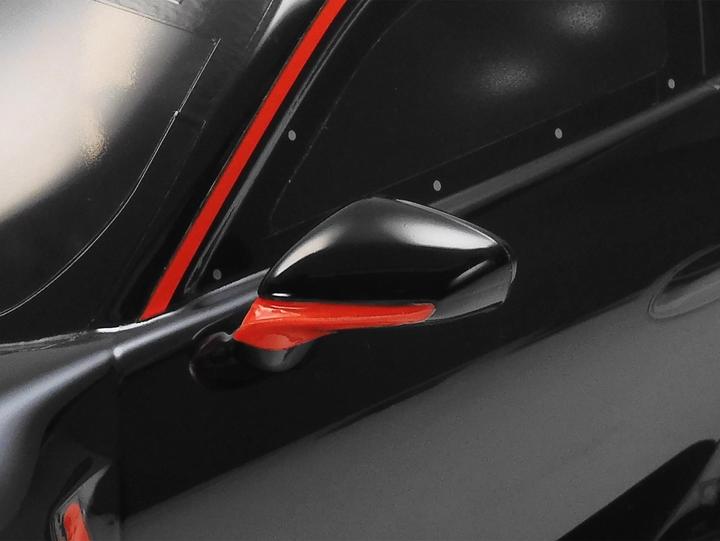 Actual product image Tamiya Porsche 911 GT3 R (992) Black Painted Body (TT-02) (Kit)