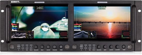 Produktbild Swit 2x9" LCD Rack-mount full-professional monitor with waveform etc. (9", Full HD)