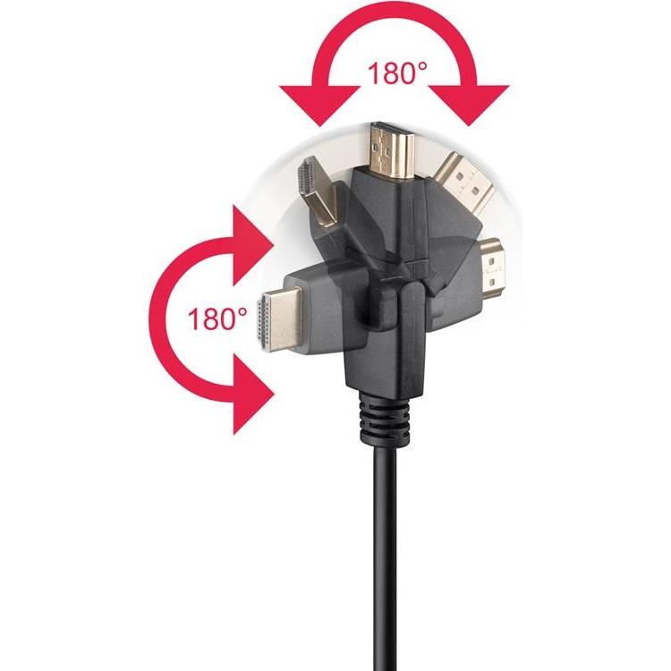Thumbnail - MicroConnect HDMI (Typ A) — HDMI (Typ A) (3 m, HDMI), Video Kabel