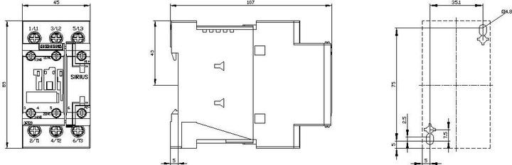 Produktbild Siemens Schütz 15kW 24Vdc Größe 0
