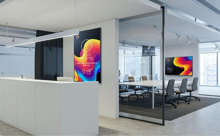 Actual product image NEC Sharp Multisync ME982 98" UHD 18/7 450cd 25% Haze SoC (3840 x 2160 Pixels, 98")