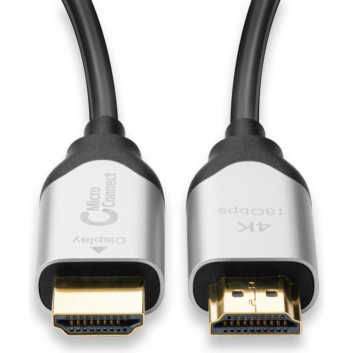 Thumbnail - MicroConnect HDMI (Typ A) — HDMI (Typ A) (100 m, HDMI), Video Kabel