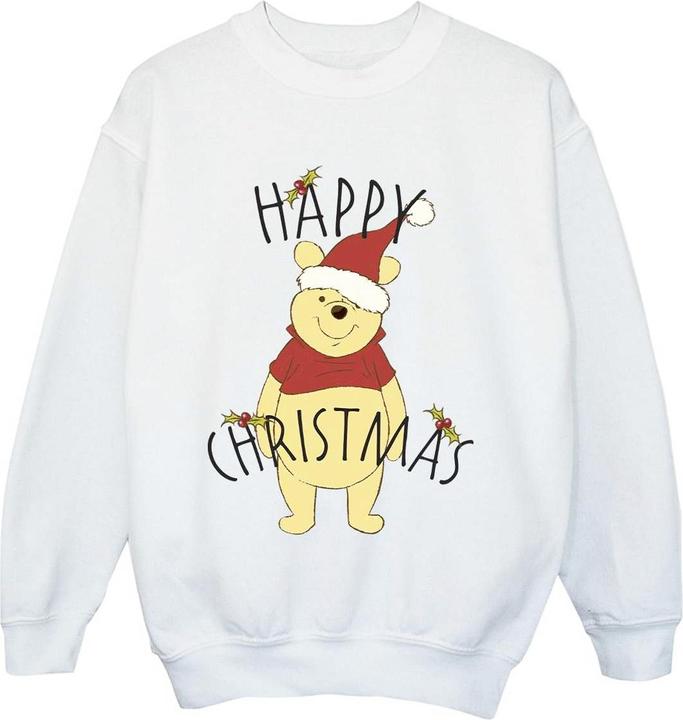 Produktbild Disney Winnie The Pooh Happy Christmas Holly Sweatshirt Jungen (128)