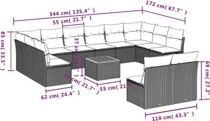 Produktbild vidaXL Leona