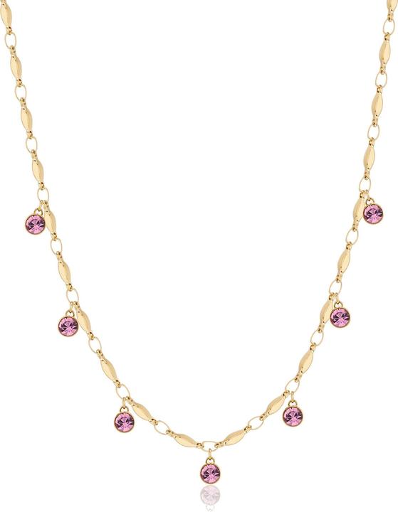 Actual product image Brosway Sparkling Gold Plated Symphonia Crystal Necklace BYM142