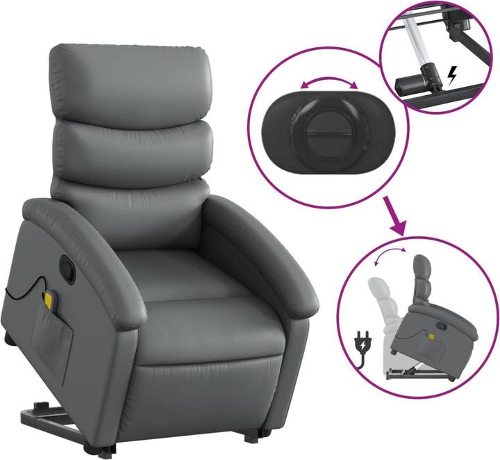 Image du produit vidaXL Massagesessel mit Aufstehhilfe