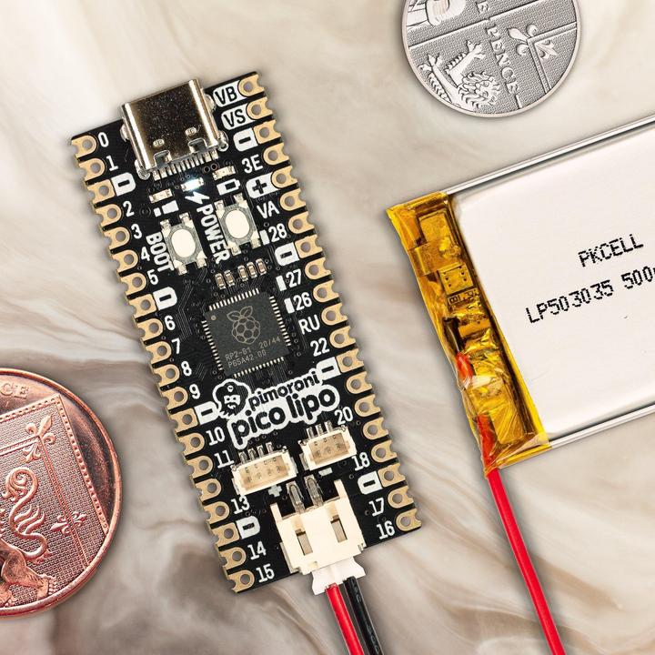 Actual product image Berrybase Pimoroni Pico LiPo, 16MB