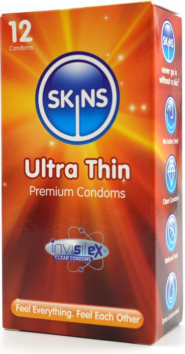 Produktbild Skins Ultra Thin» 12 ultra dünne Kondome aus kristallklarem Latex - ohne Latexgeruch (12 Stk.)