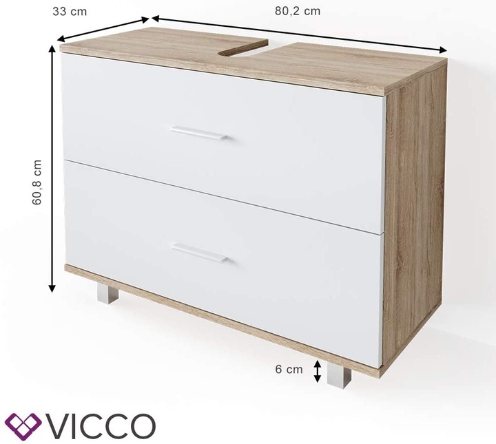 Actual product image Vicco Ilias (80 x 33 x 61 cm)