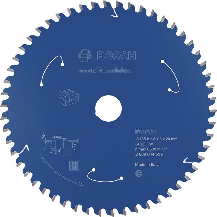 Actual product image Bosch Professional Zubehör Cordless circular saw blade Expert for aluminium, 165 x 1.8/1.3 x 20, 54 teeth