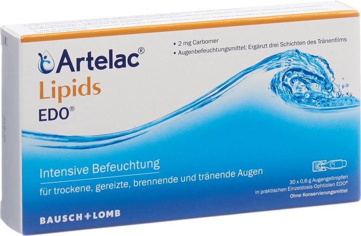 Produktbild Bausch + Lomb Artelac Lipids EDO, 30 St. Einzeldosispipetten (0.60 ml, 30 x 0.6 g)