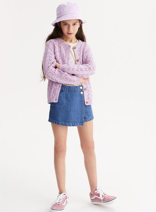 Actual product image La Redoute Collections Strickjacke mit Knopfverschluss und Ajourmuster (104)