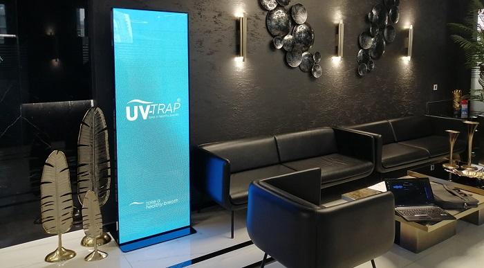 Image du produit DSS Totem LED d'intérieur Portrait, 79", noir