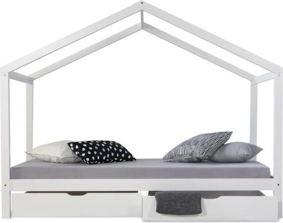 Actual product image Homestyle4u Children's bed House bed with mattress and bed base (90 x 200 cm)
