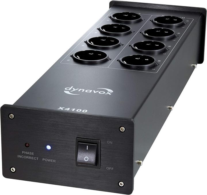 Actual product image Dynavox X4100B Doppelsteckdosenleiste