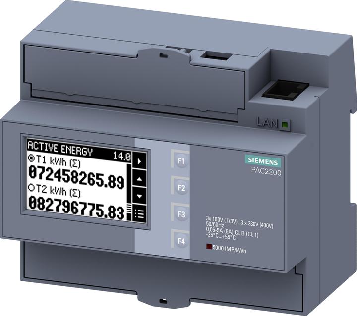 Actual product image Siemens Digital Power Meter, 1/5A, Modbus 230Vac