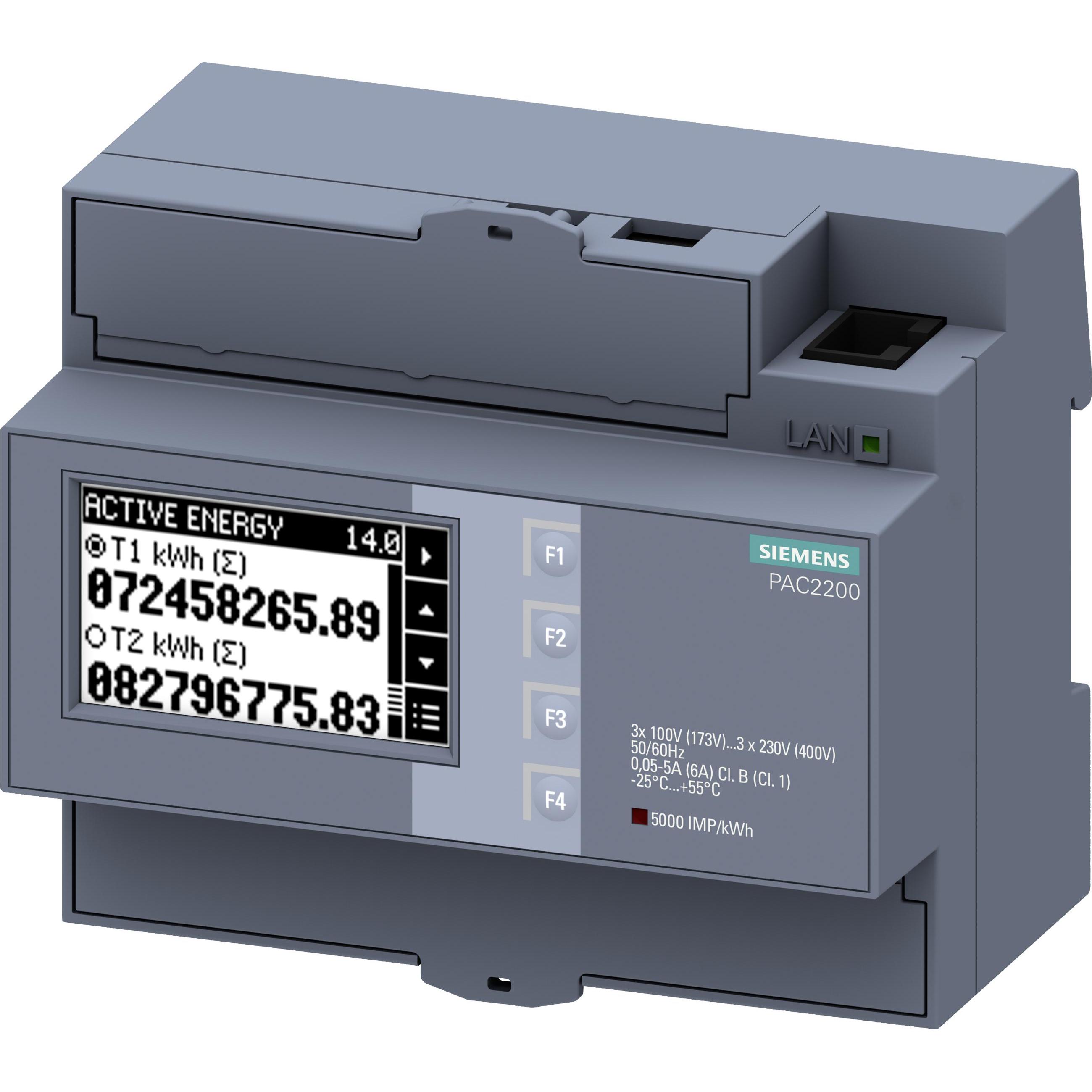 Siemens, Energiemessgerät, Digital Power Meter, 1/5A, Modbus 230Vac