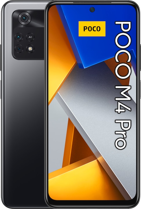 Produktbild Xiaomi Poco M4 Pro (256 GB, Power Black, 6.43", Dual SIM, 64 Mpx, 4G)